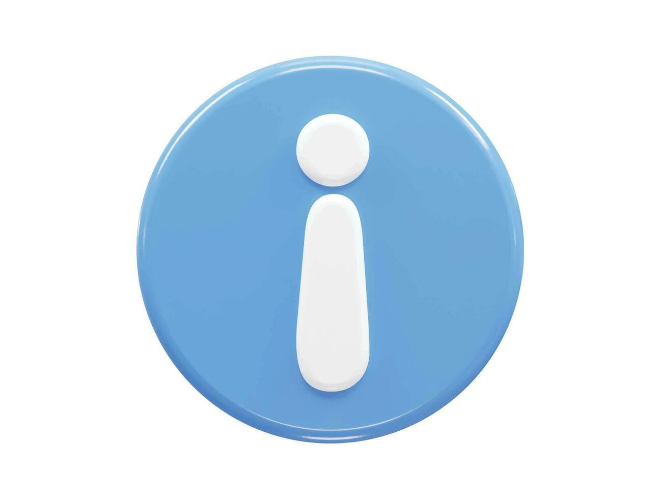 Warning icon 3d rendering transparent vector