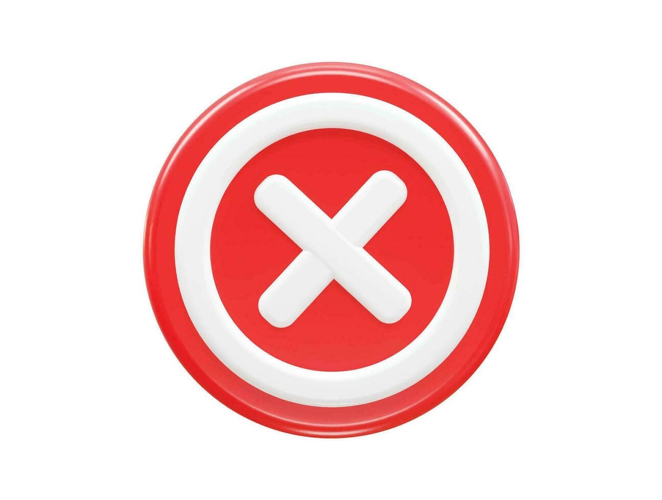Ad blocker icon 3d render vector