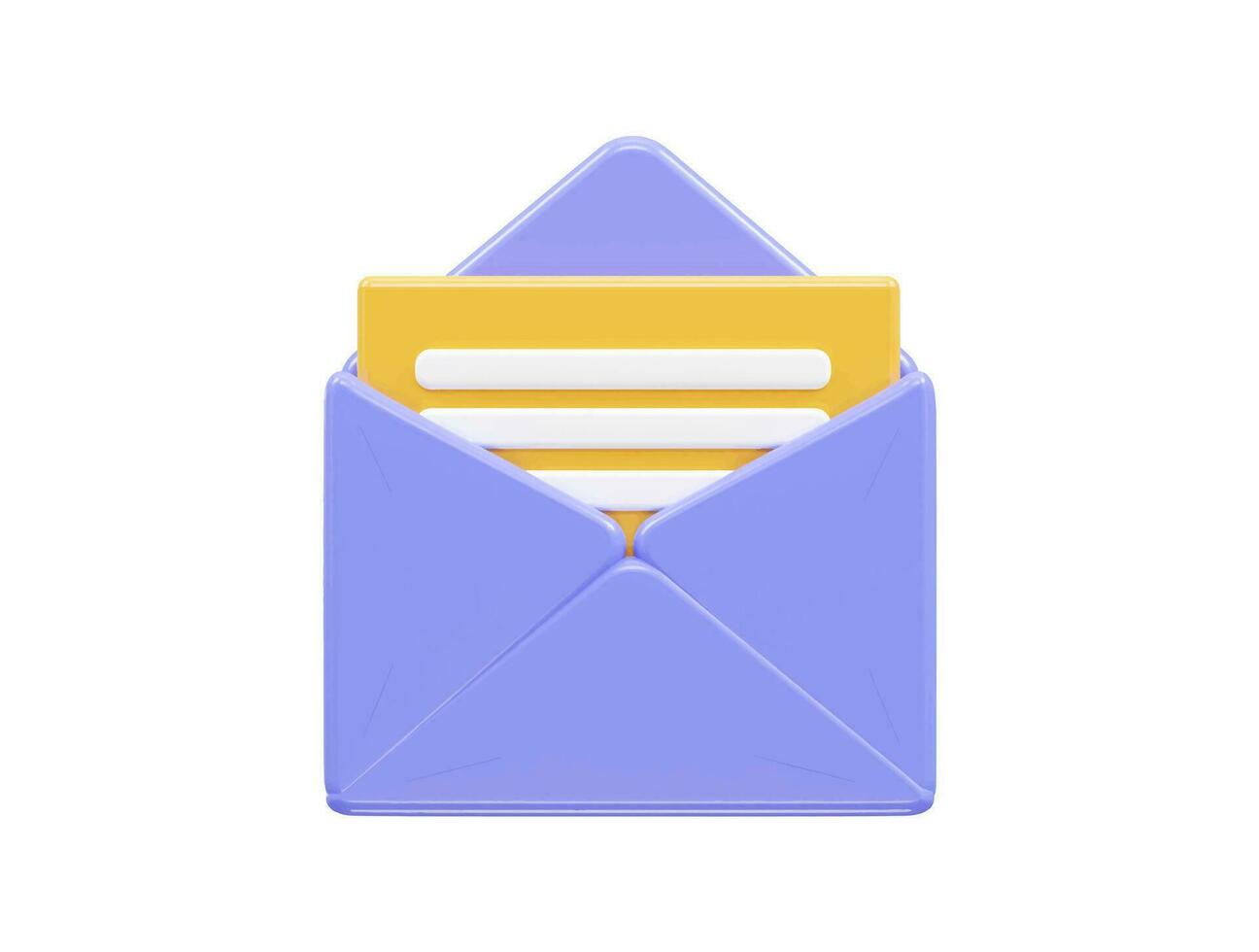 Message icon 3d render vector