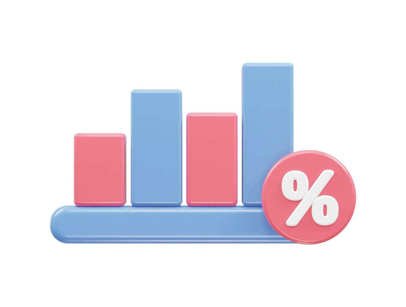 Info graphics 3d rendering vector element transparent illustration