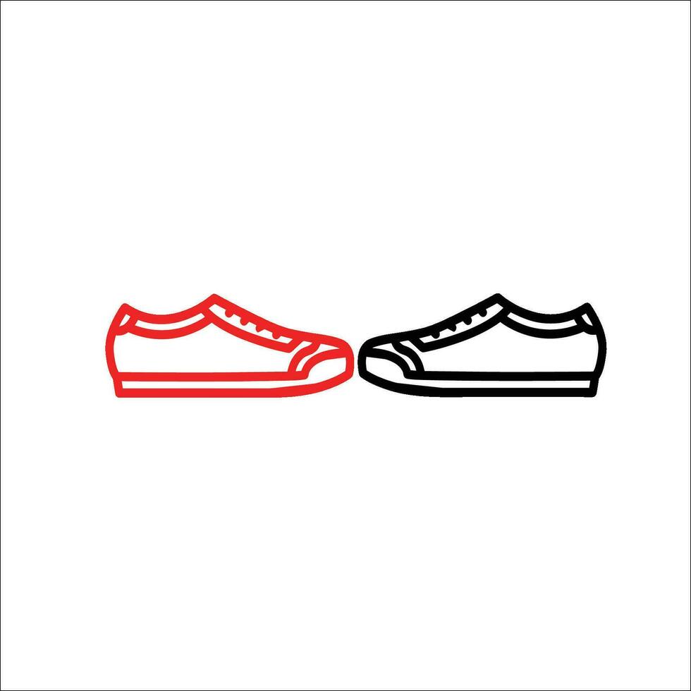 picture of shoes facing each vector