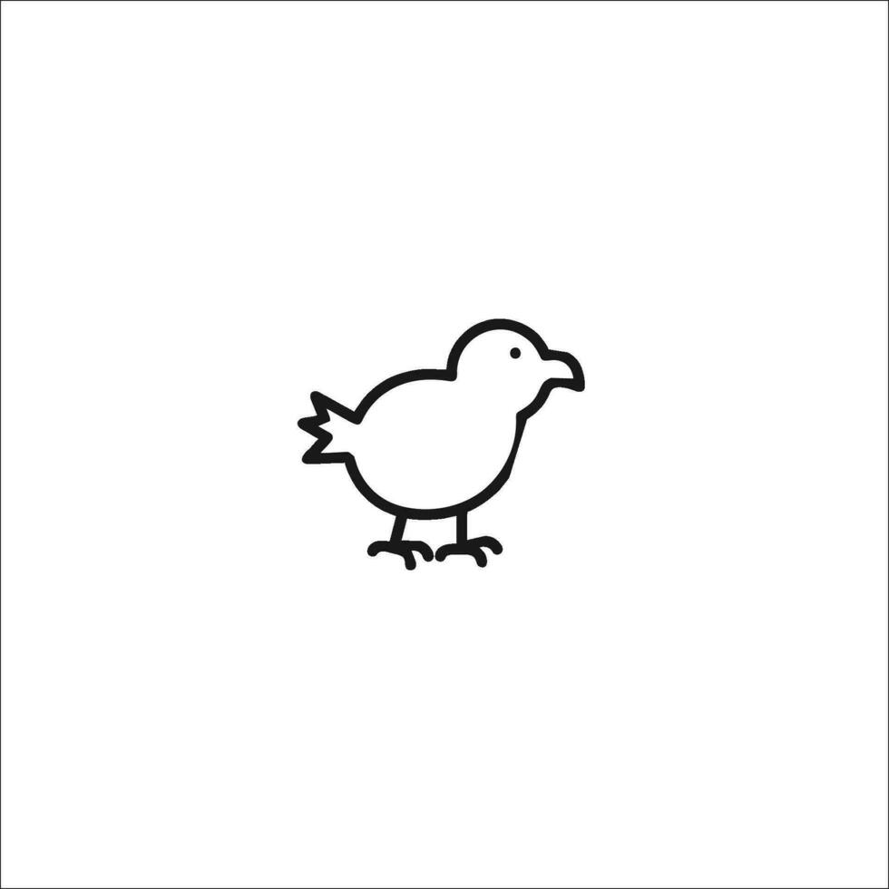 vector image of a chick