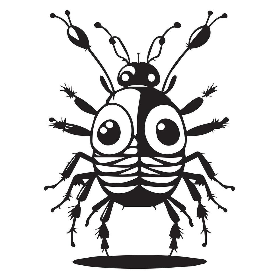 Insect clipart vector silhouette