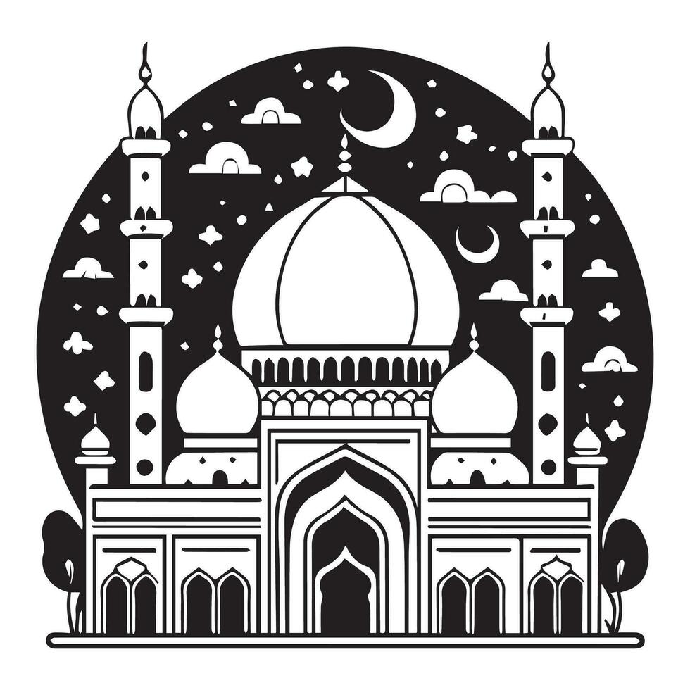 Mosque Vector Illustration