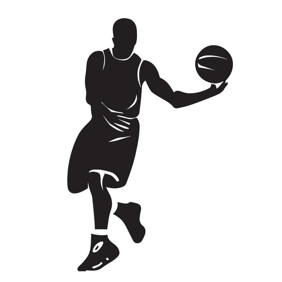 Basketball player Vector Slihouette