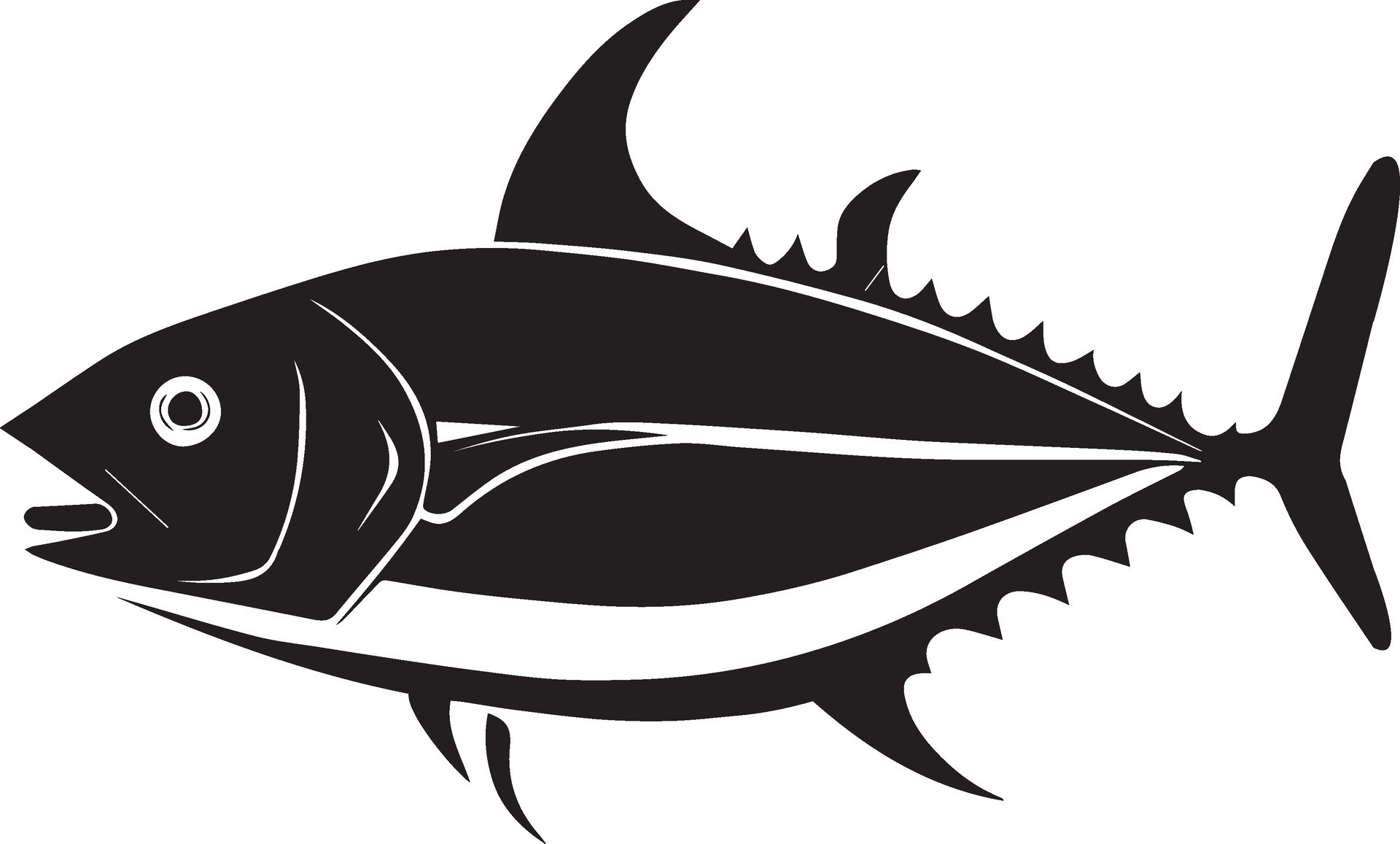Fish Vector silhouette illustration 25751328 Vector Art at Vecteezy