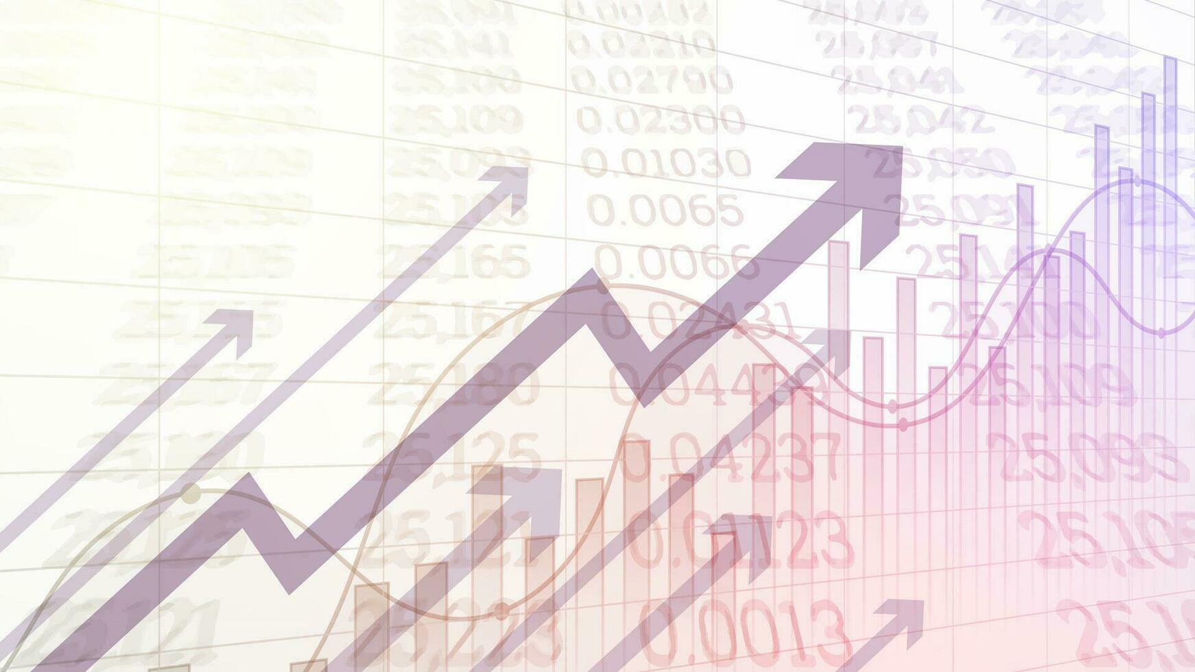 exitoso valores mercado fondo de pantalla. mejorado negocio información y financiero crecimiento datos. negocio crecimiento antecedentes con el bar gráfico estático y arriba flecha. financiero datos estrategia vector