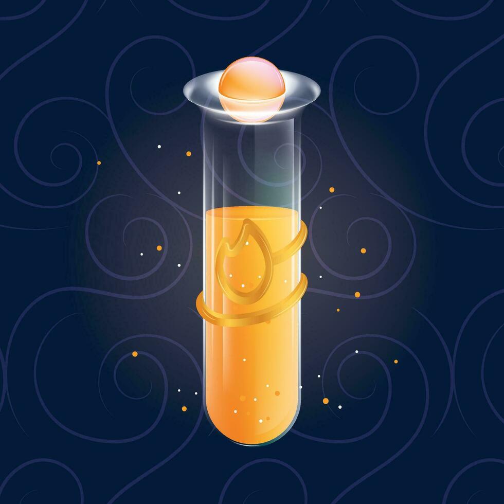 Isolated colored magical potion elixir Vector