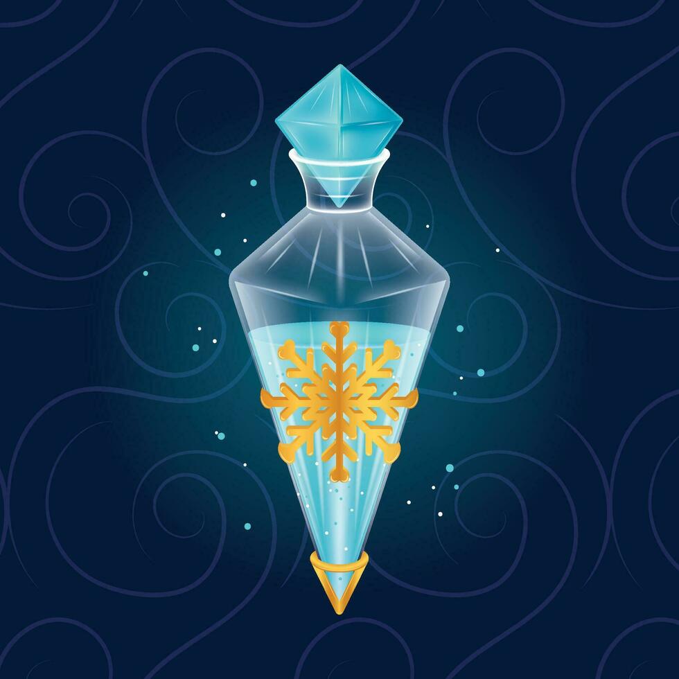 Isolated colored magical potion elixir Vector