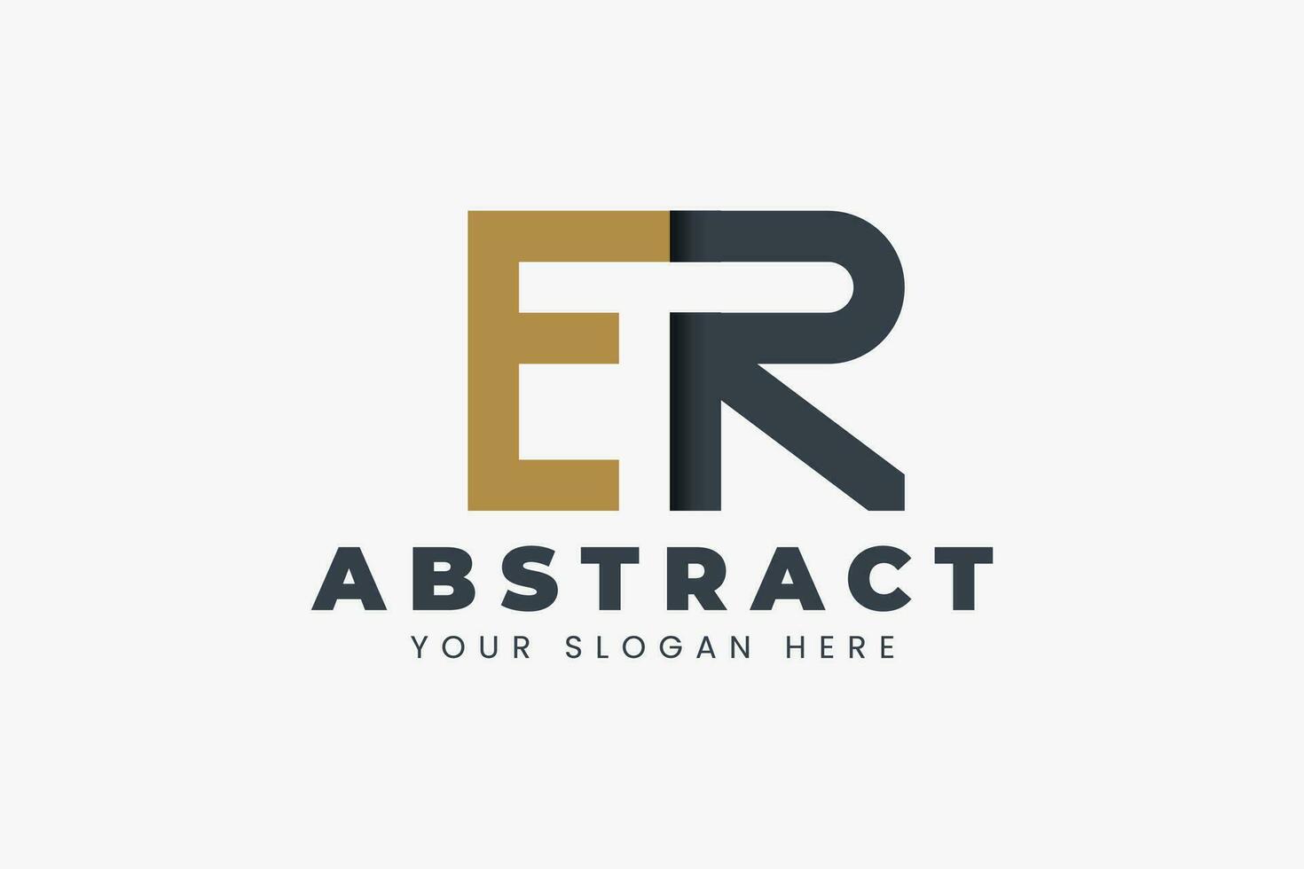 Combination Letter E R Vector Logo