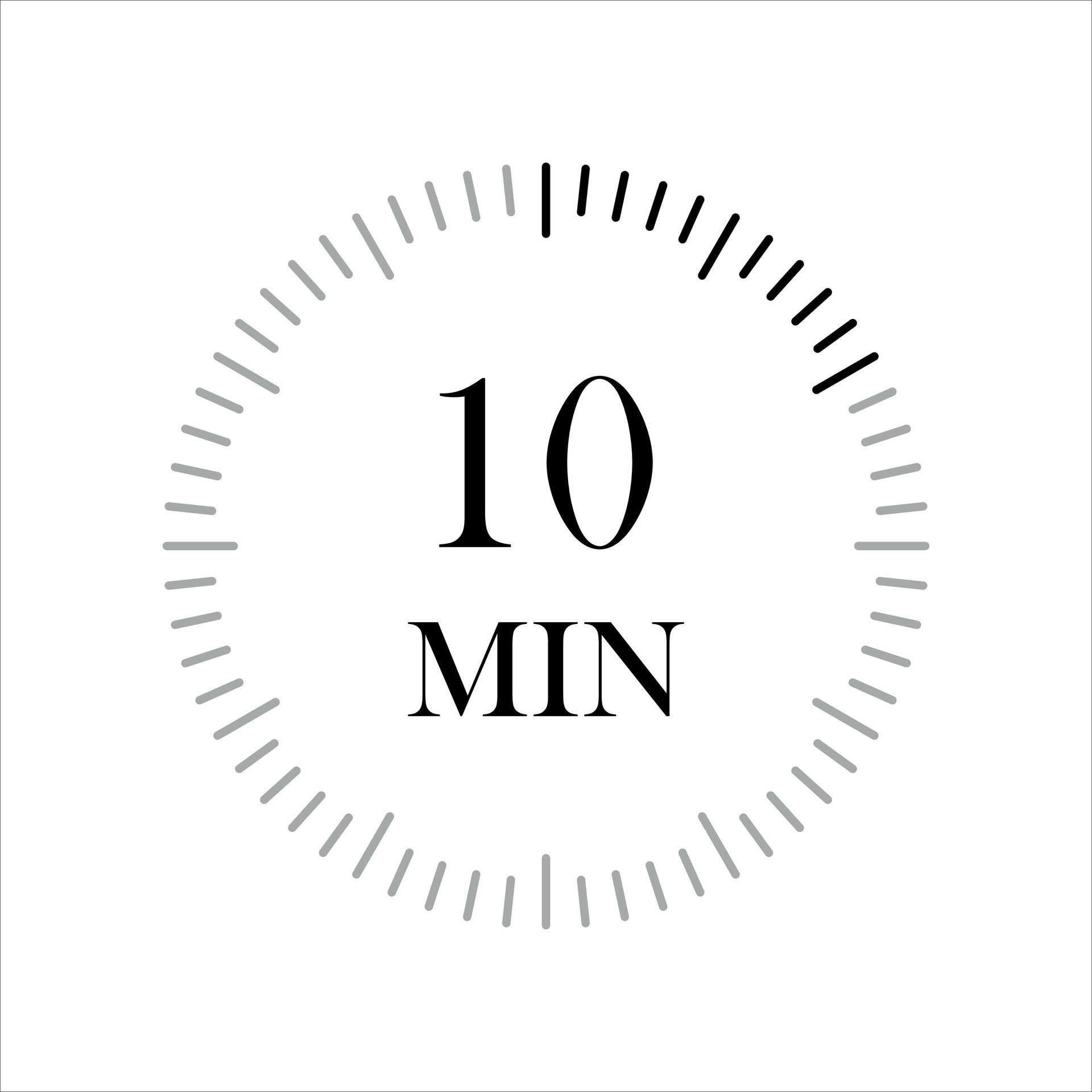 10 minutes timers Clocks, Timer 10 min icon. 25752041 Vector Art at