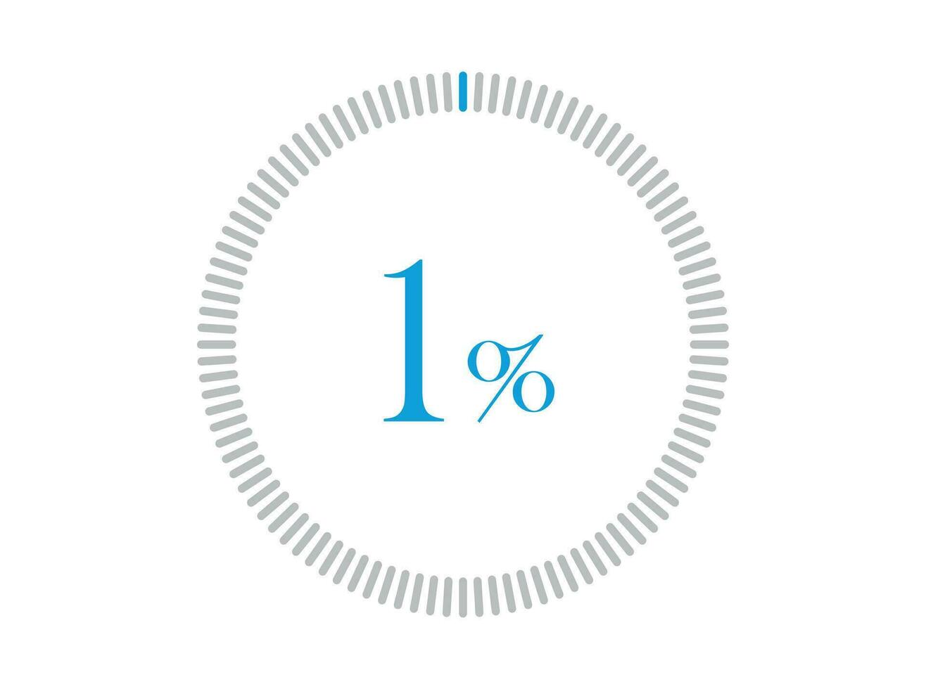 1 percent Loading. 1 percent circle diagrams Infographics vector, 1 Percentage ready to use for web design. vector