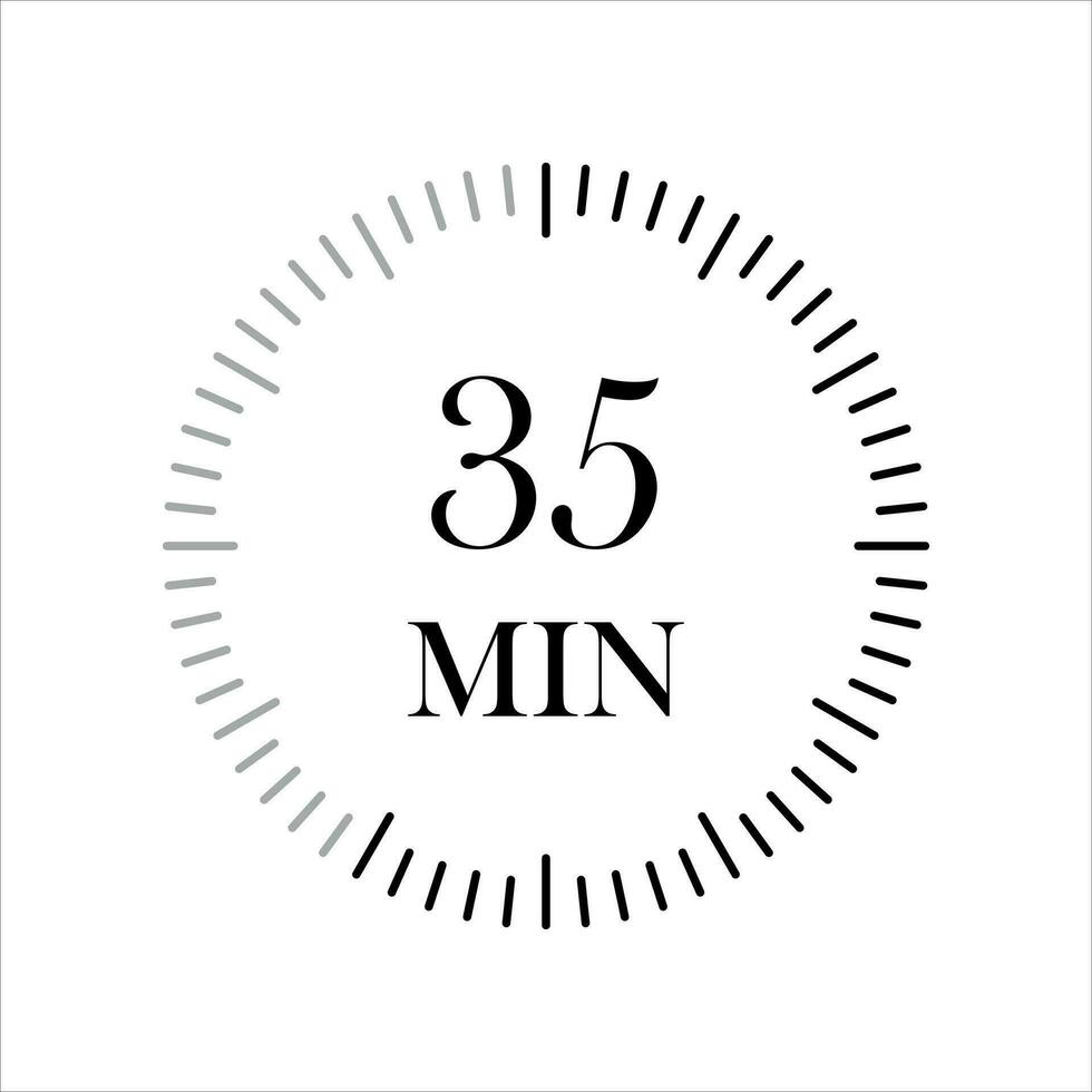 35 minutes timers Clocks, Timer 35 min icon. 25752046 Vector Art at