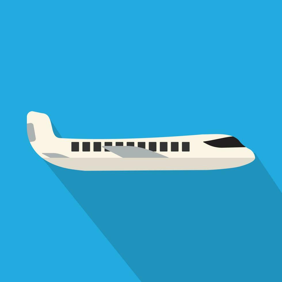 Aircraft Flat Style Vector Icon
