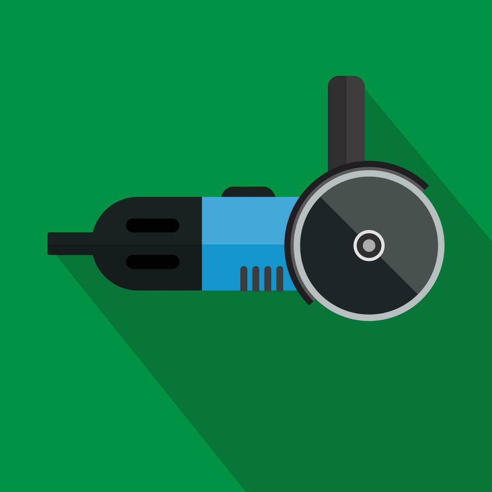 angle grinder flat icon vector
