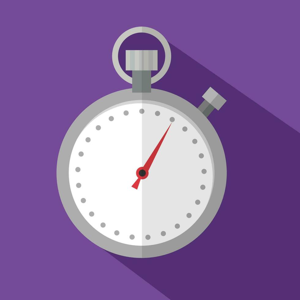 Stopwatch Flat Design Icon vector