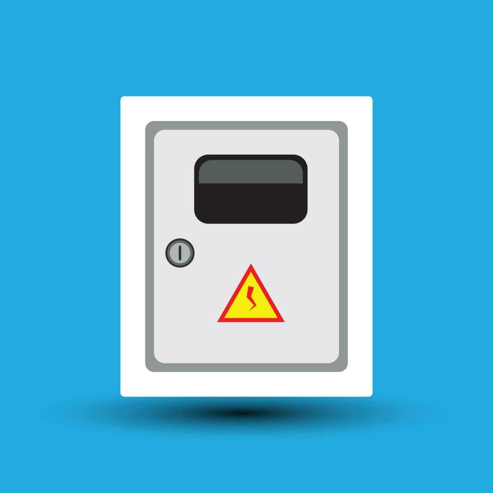 Electrical Panel Flat Design Icon vector