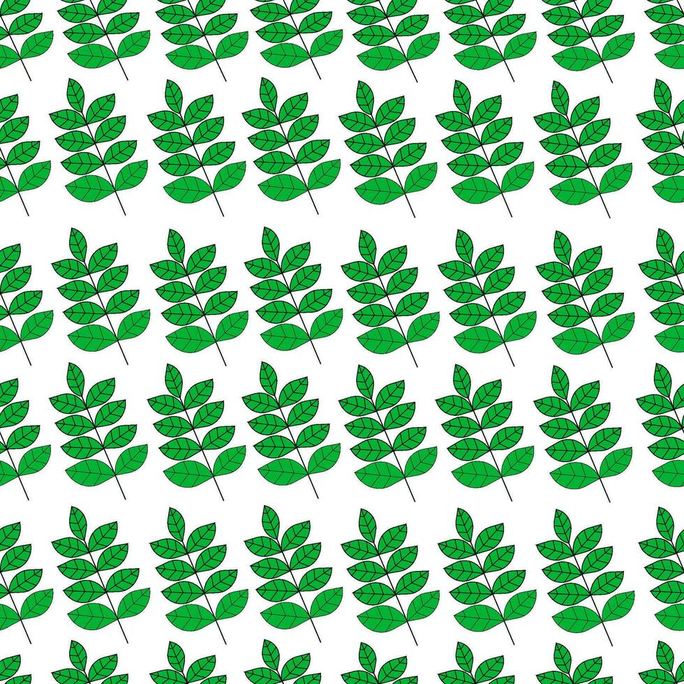 background pattern seamless leaf green vector