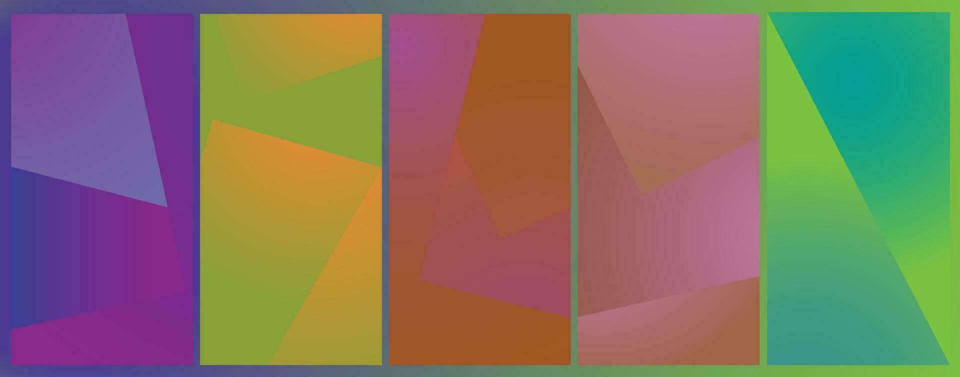 Colorful geometric illusion abstract background vector