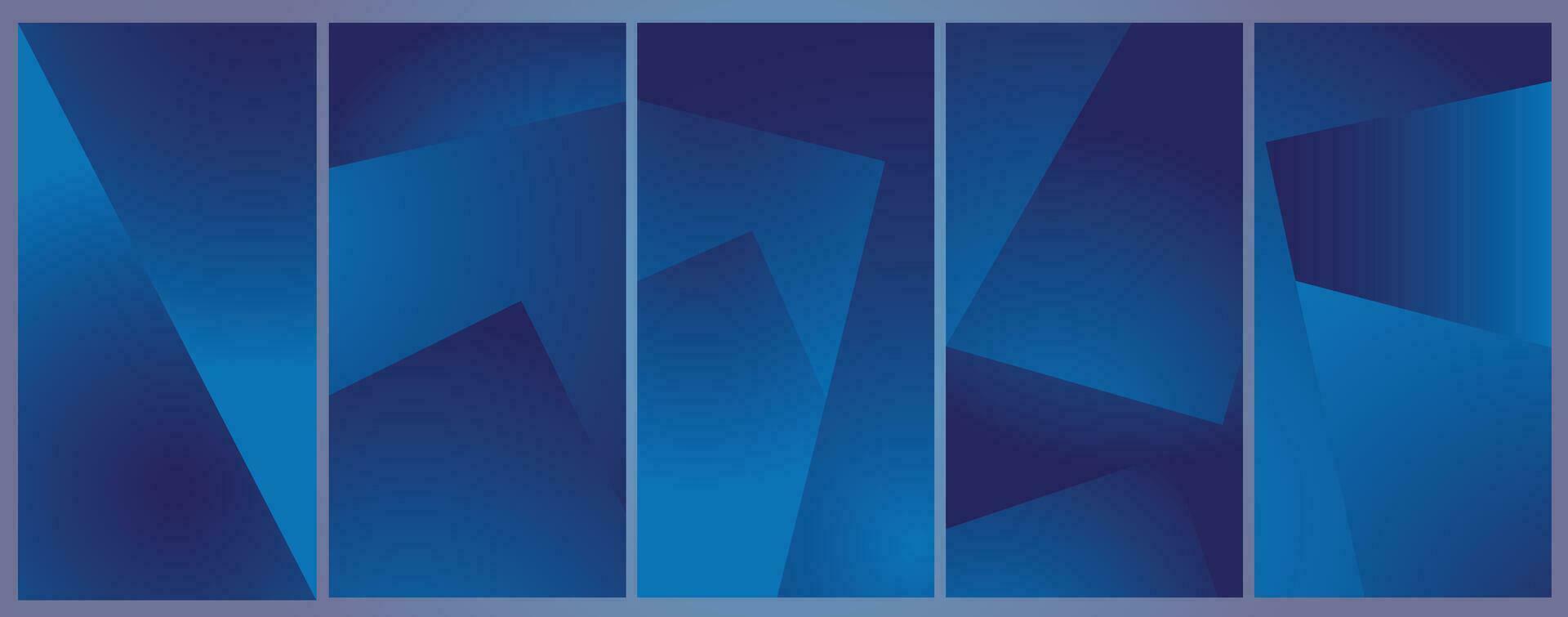 Dark blue symphonic geometry abstract background vector