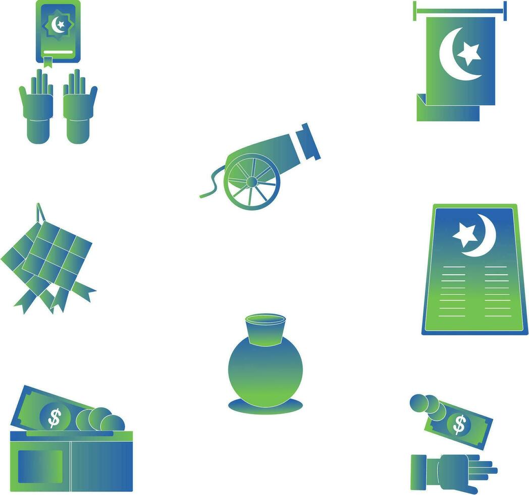 ramadan arabic islamic celebration icon silhouette style icon vector