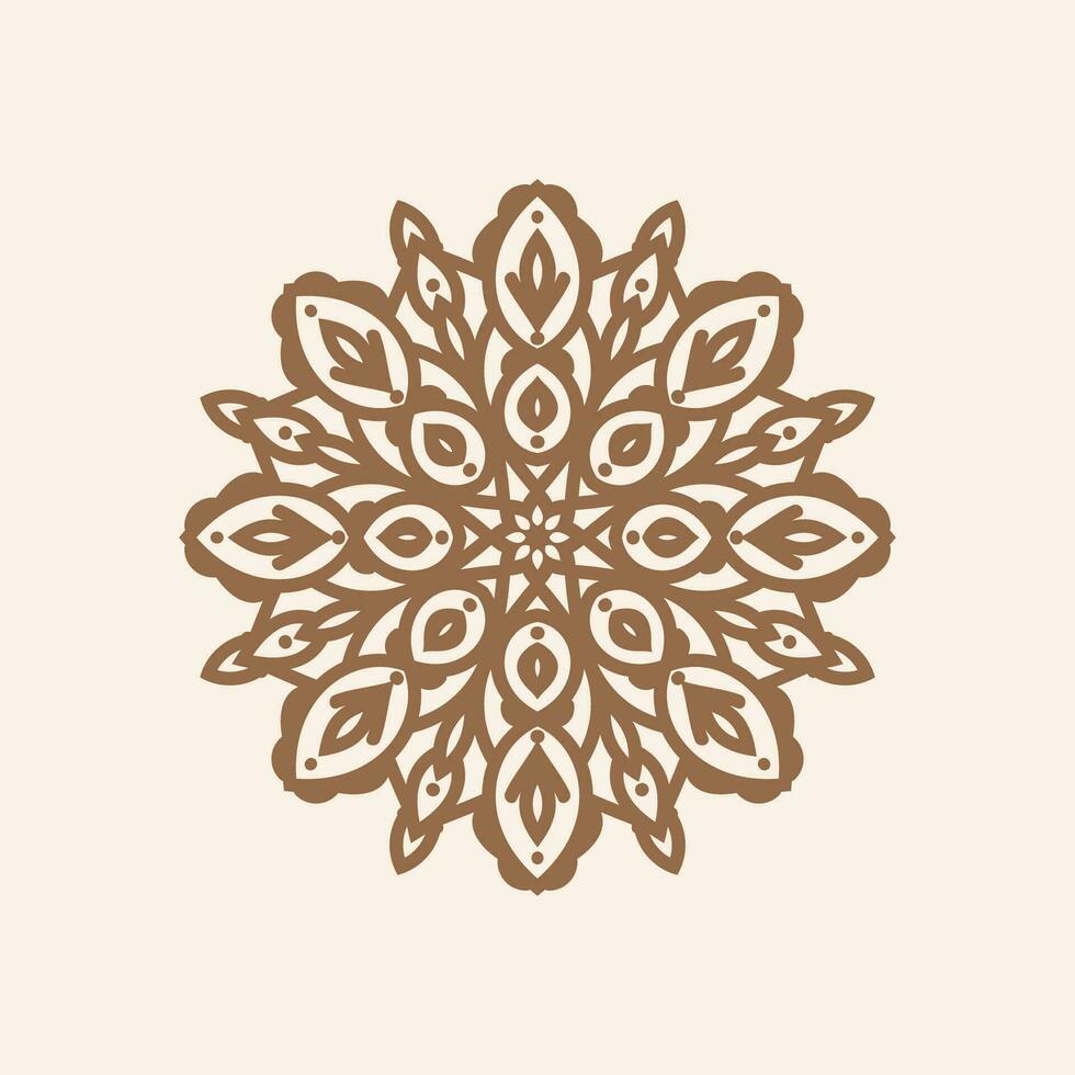 Beautiful elegant mandala design decorative background vector