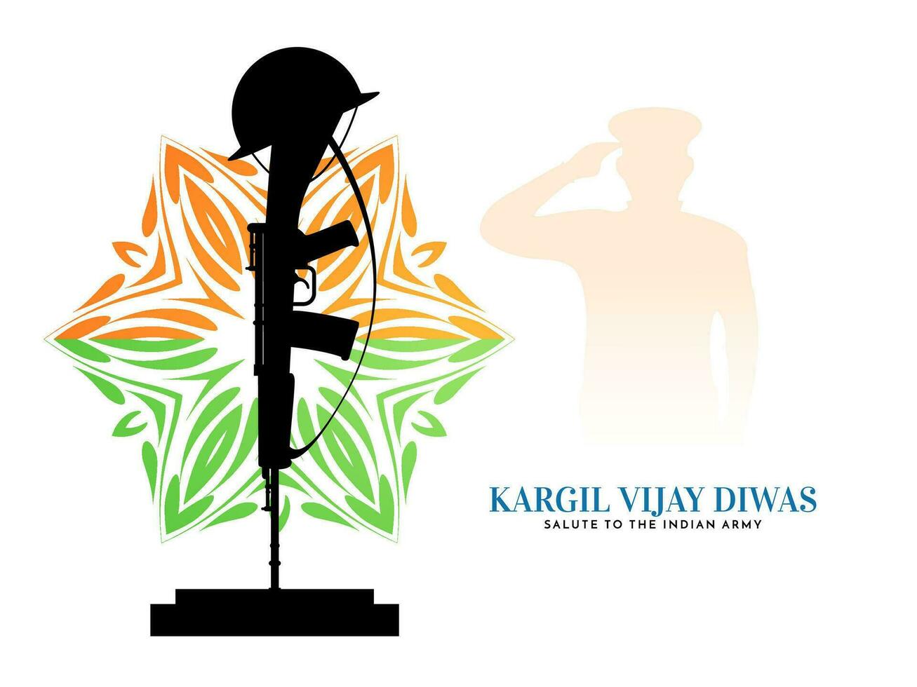 26th july Kargil Vijiay Diwas celebration background design vector