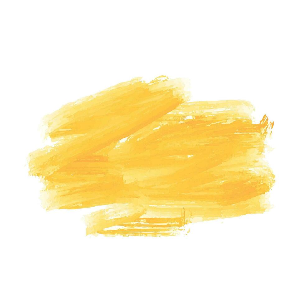 moderno amarillo acuarela cepillo carrera decorativo diseño vector