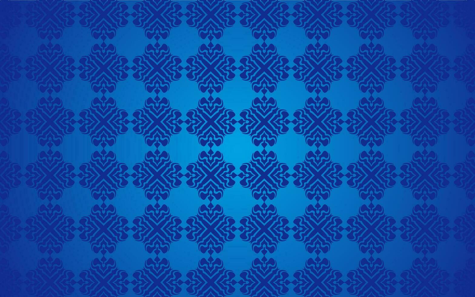 arabic motif blue background vector