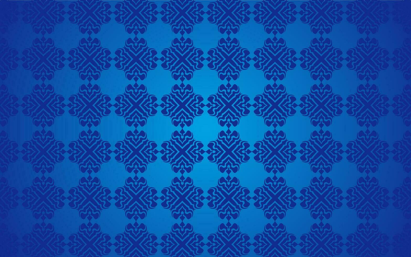 arabic motif blue background vector