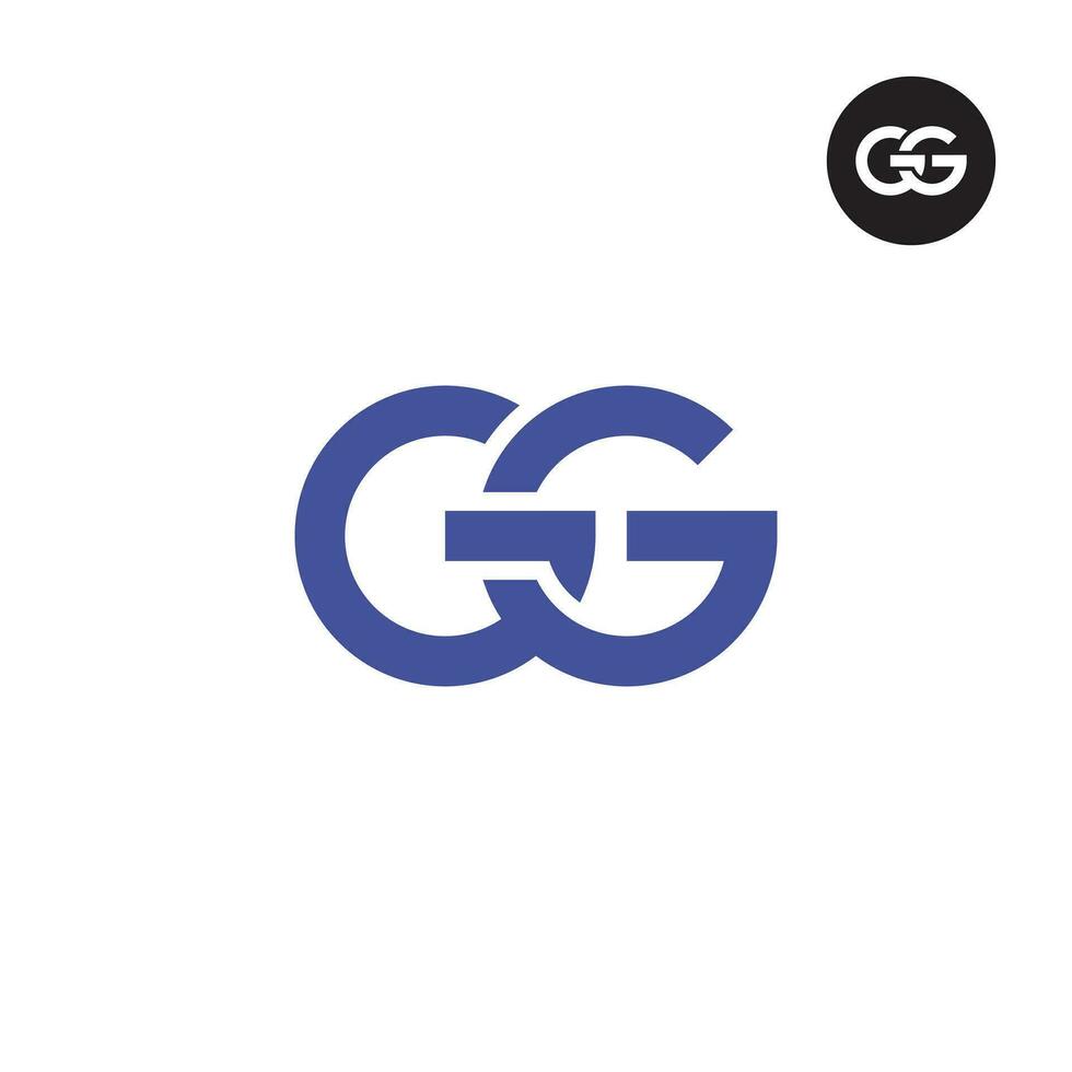 Letter GG Monogram Logo Design vector