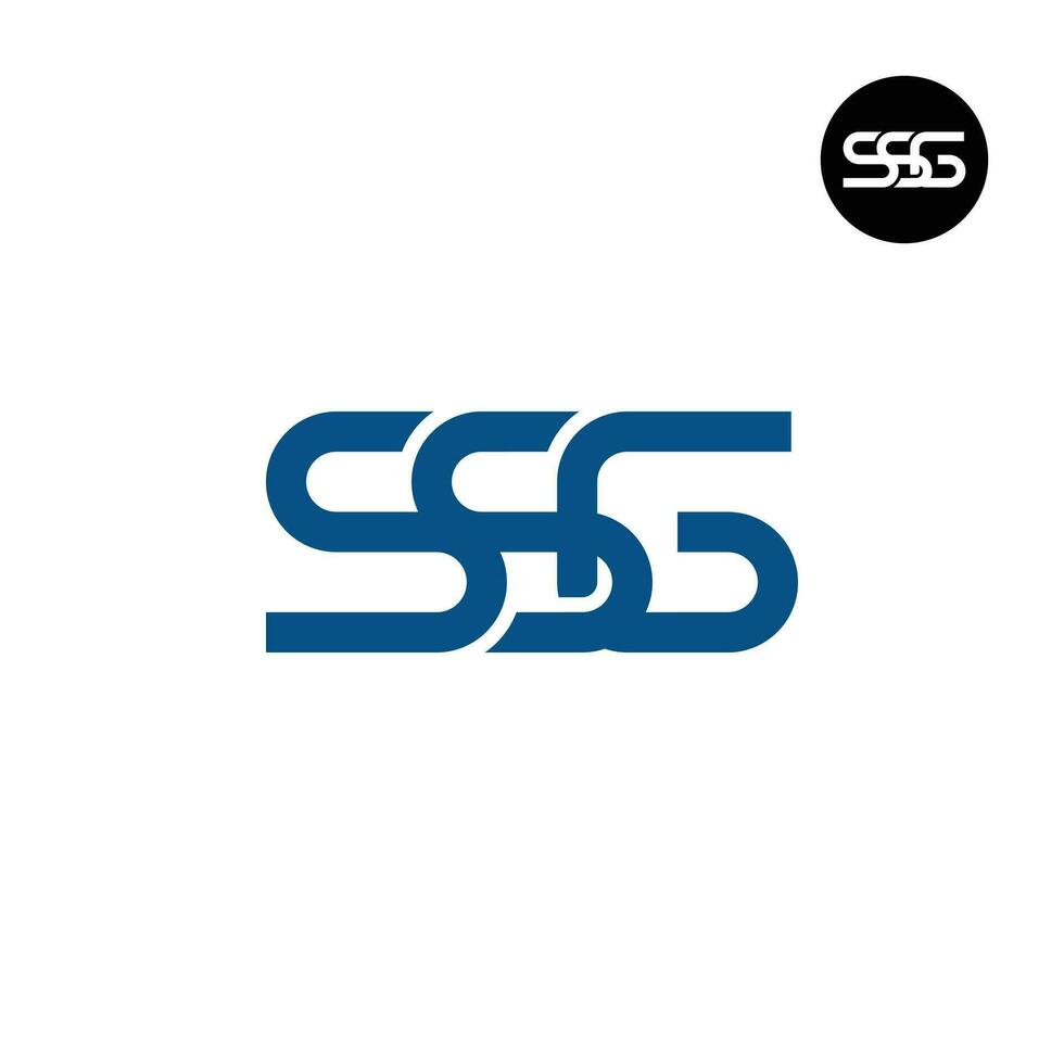 Letter SSG Monogram Logo Design vector