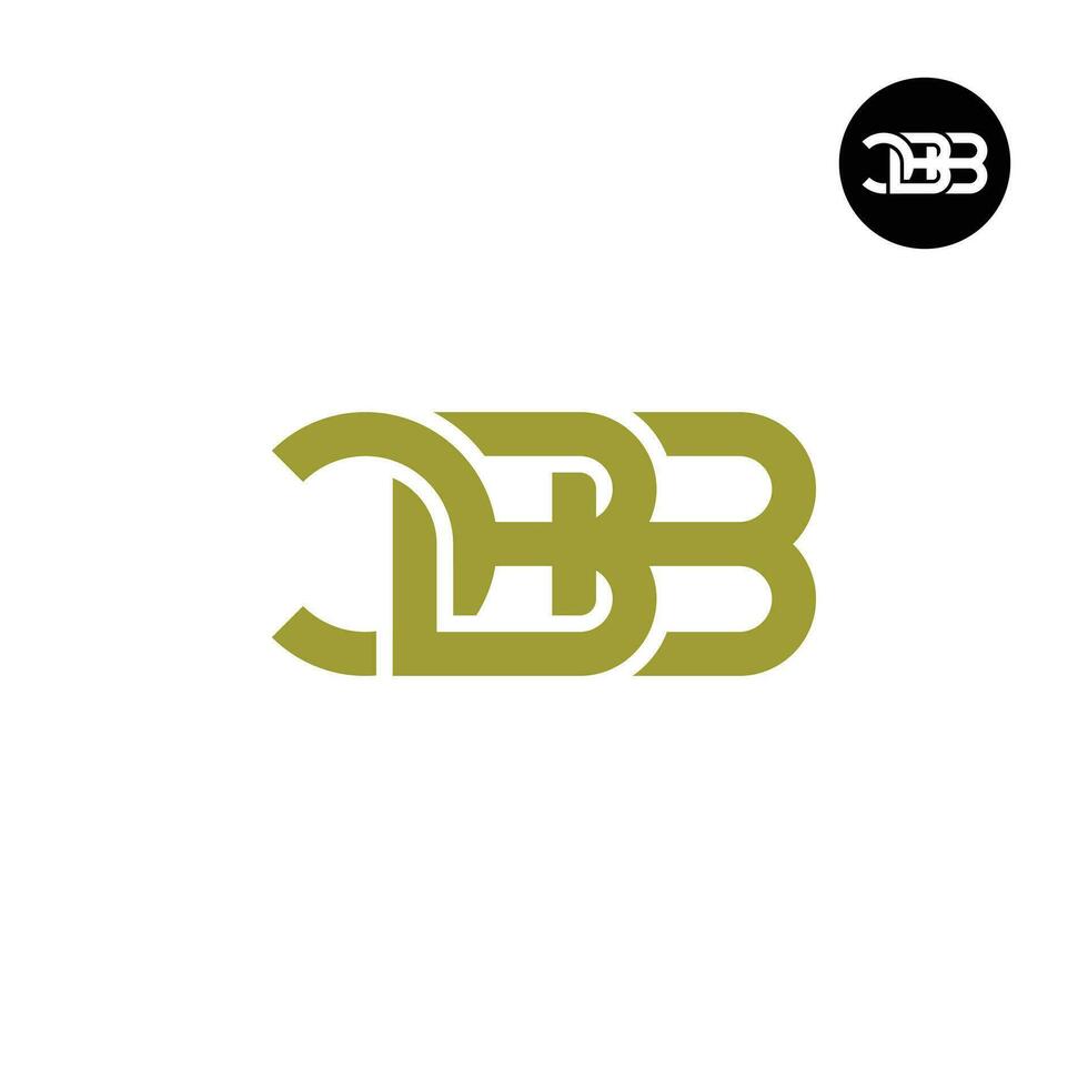 Letter CBB Monogram Logo Design vector
