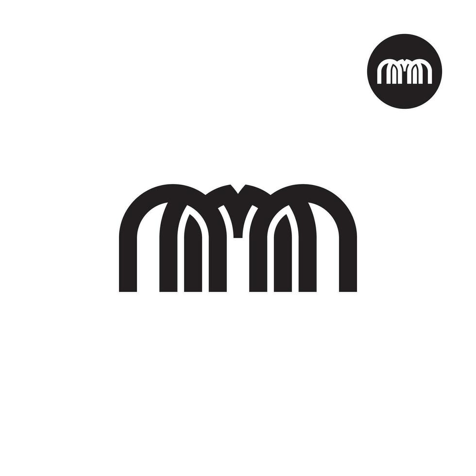 Letter MMM Monogram Logo Design vector