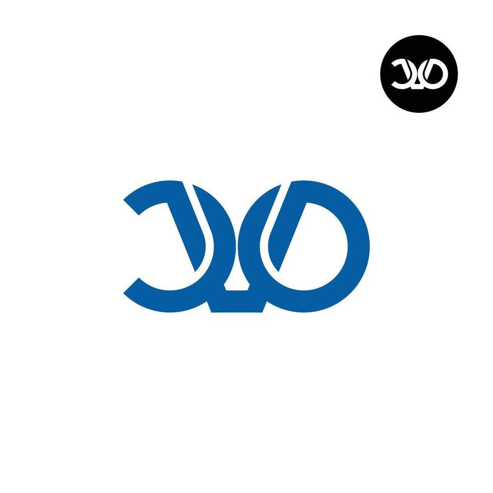 Letter CVO Monogram Logo Design Vector