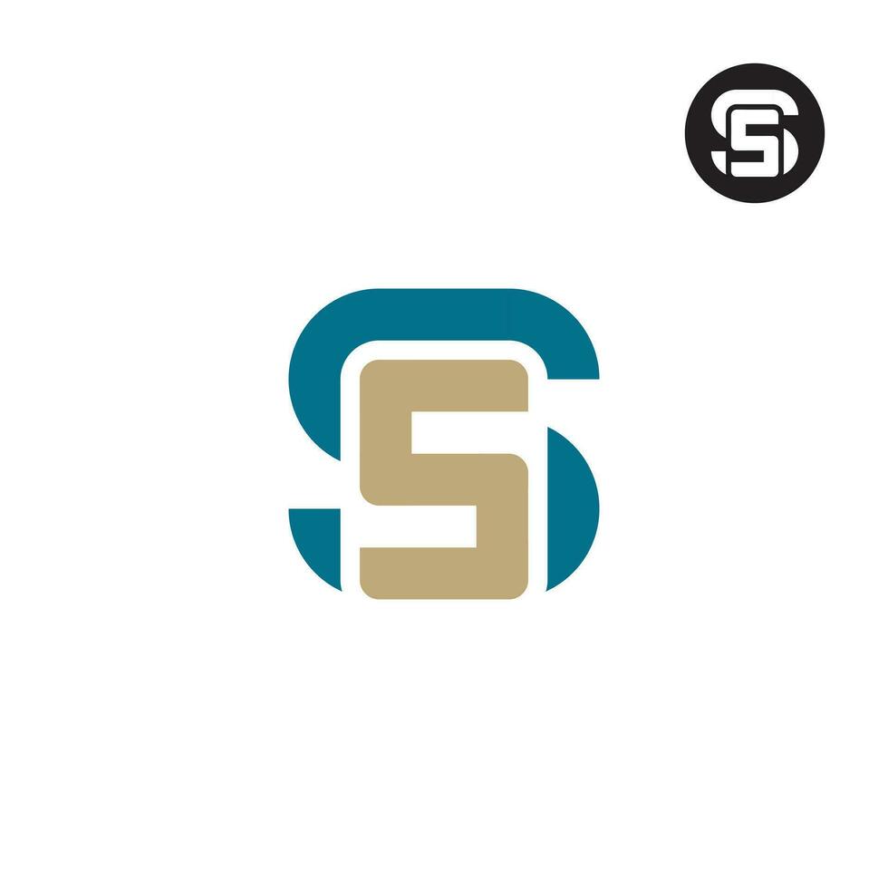 Letter SS Monogram Logo Design vector