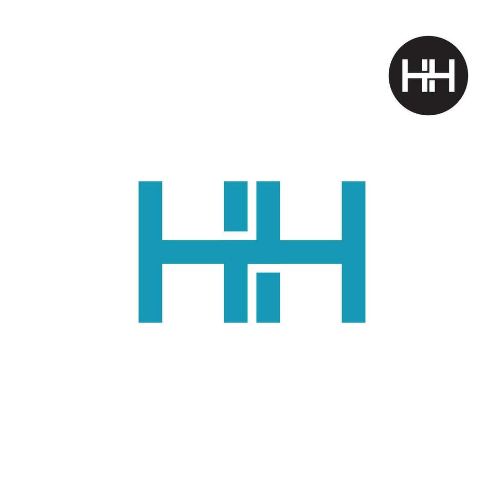 Letter HH Monogram Logo Design vector