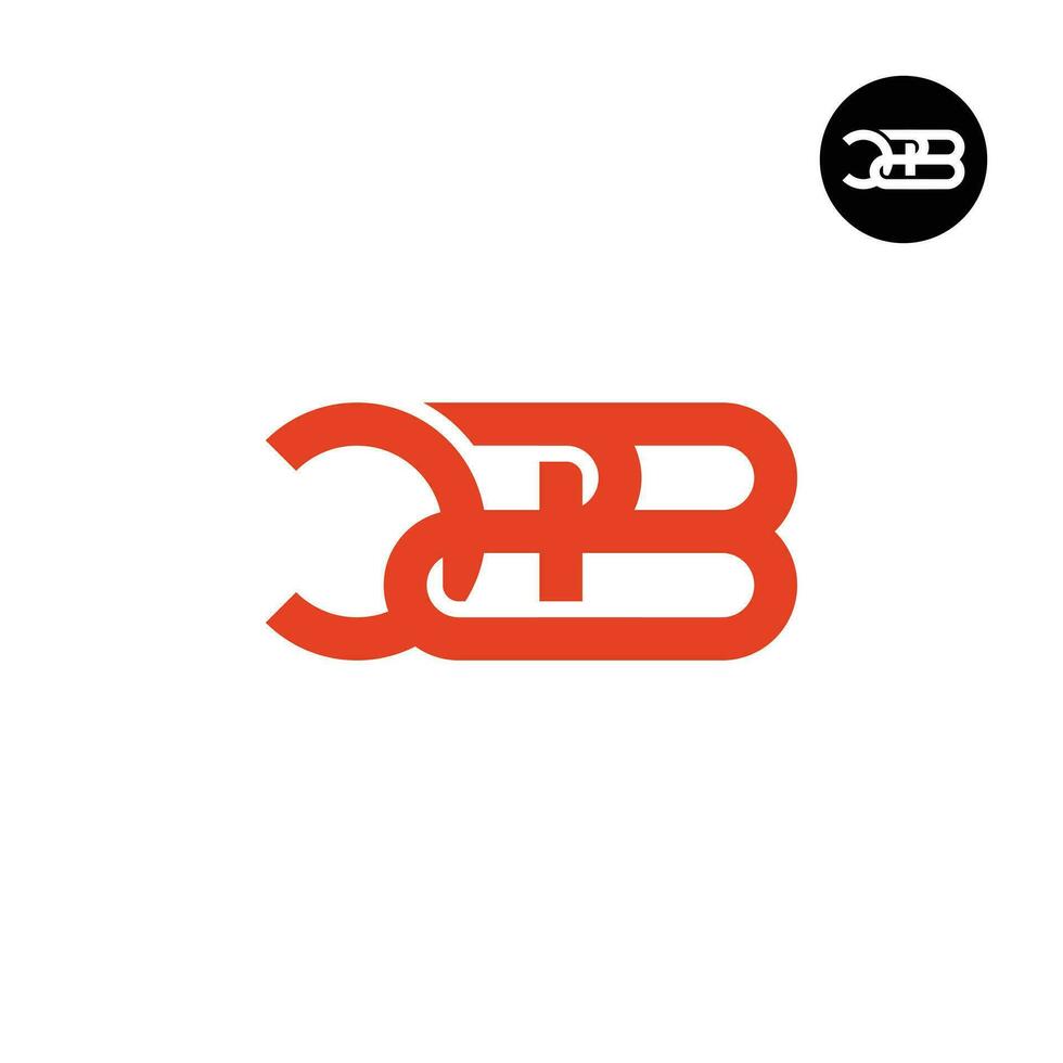 Letter CZB C2B Monogram Logo Design vector