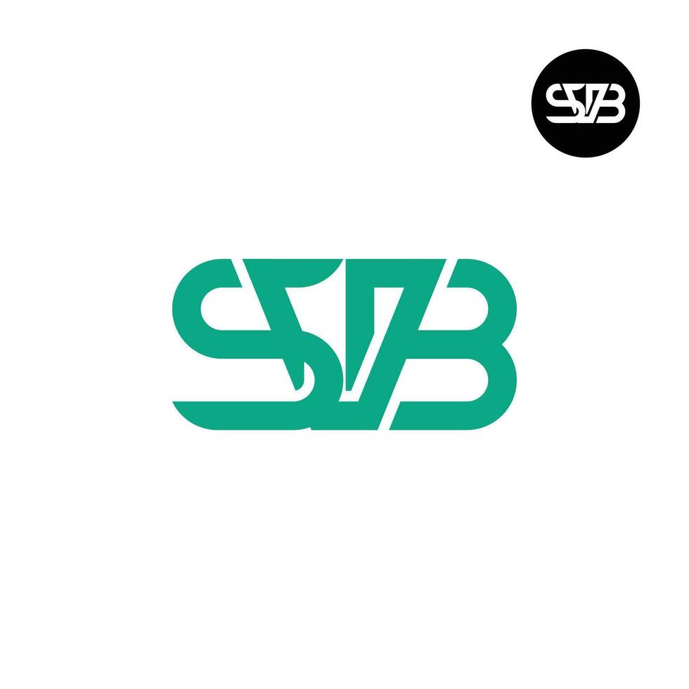 Letter SVB Monogram Logo Design vector