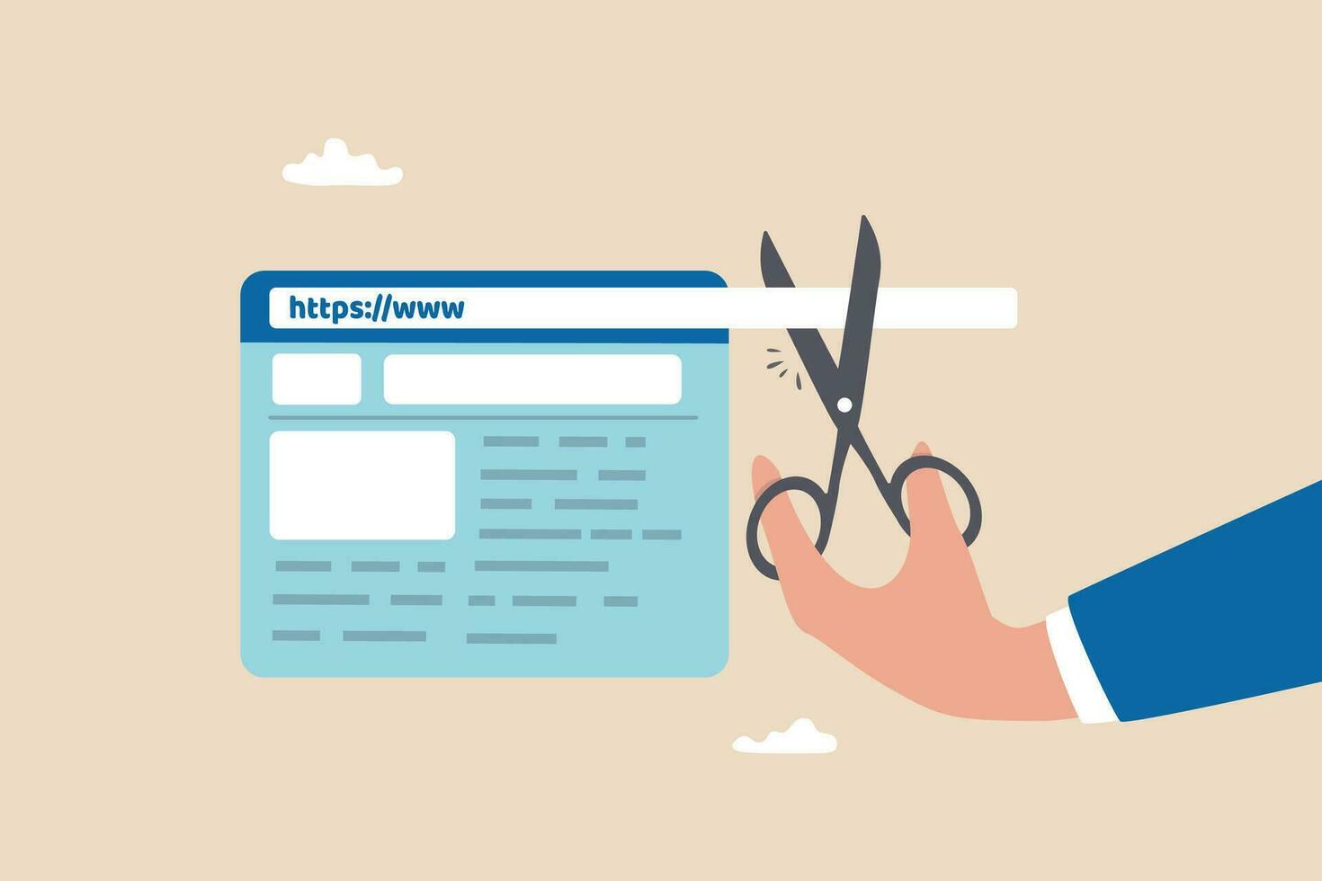 Shorten URL markeing short website address for easy online marketing