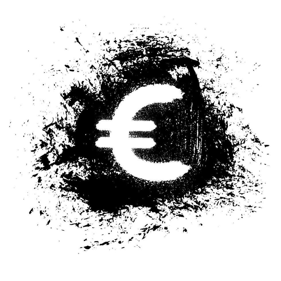 Euro symbol. Concept for economy, finance, currency, exchange vector