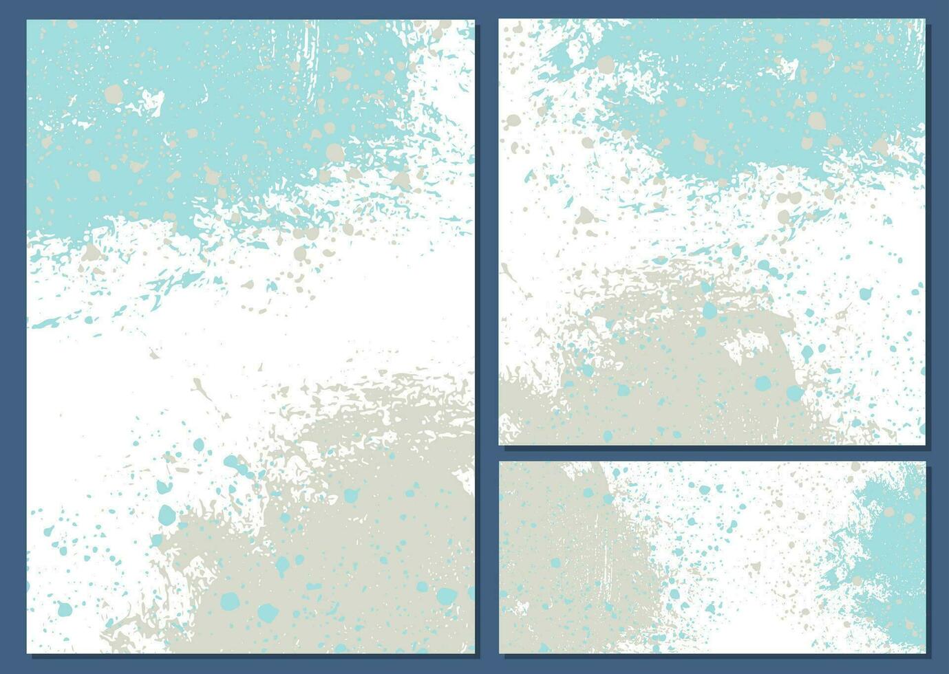 Set of watercolor backgrounds for poster, brochure or flyer. vector