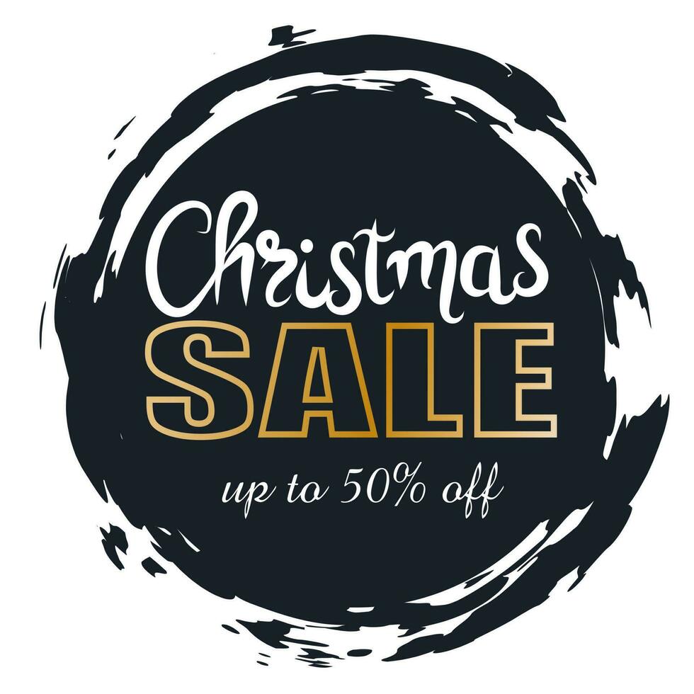 Christmas sale Banner 50 off vector