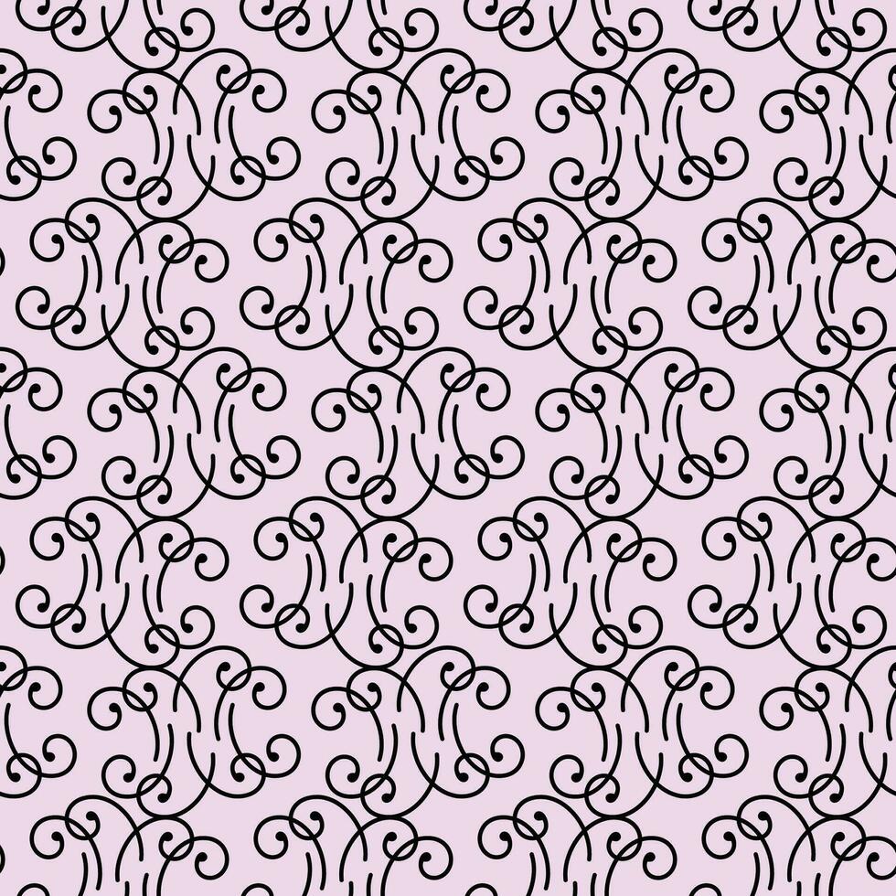 Seamless Pattern for Wedding Design curve lines with dots.eps vector