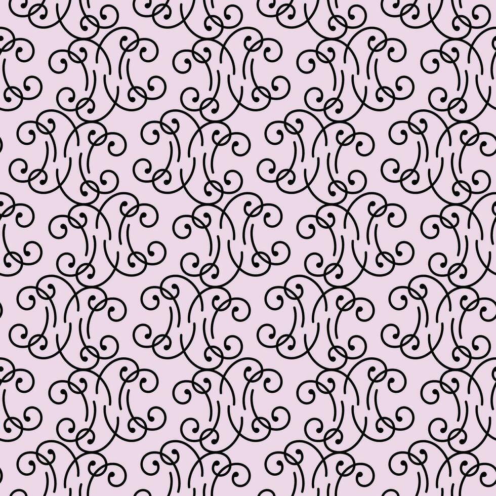 Seamless Pattern for Wedding Design curve lines with dots.eps vector