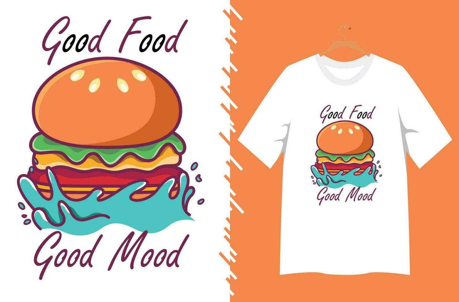 t shirt design graphic for print vector