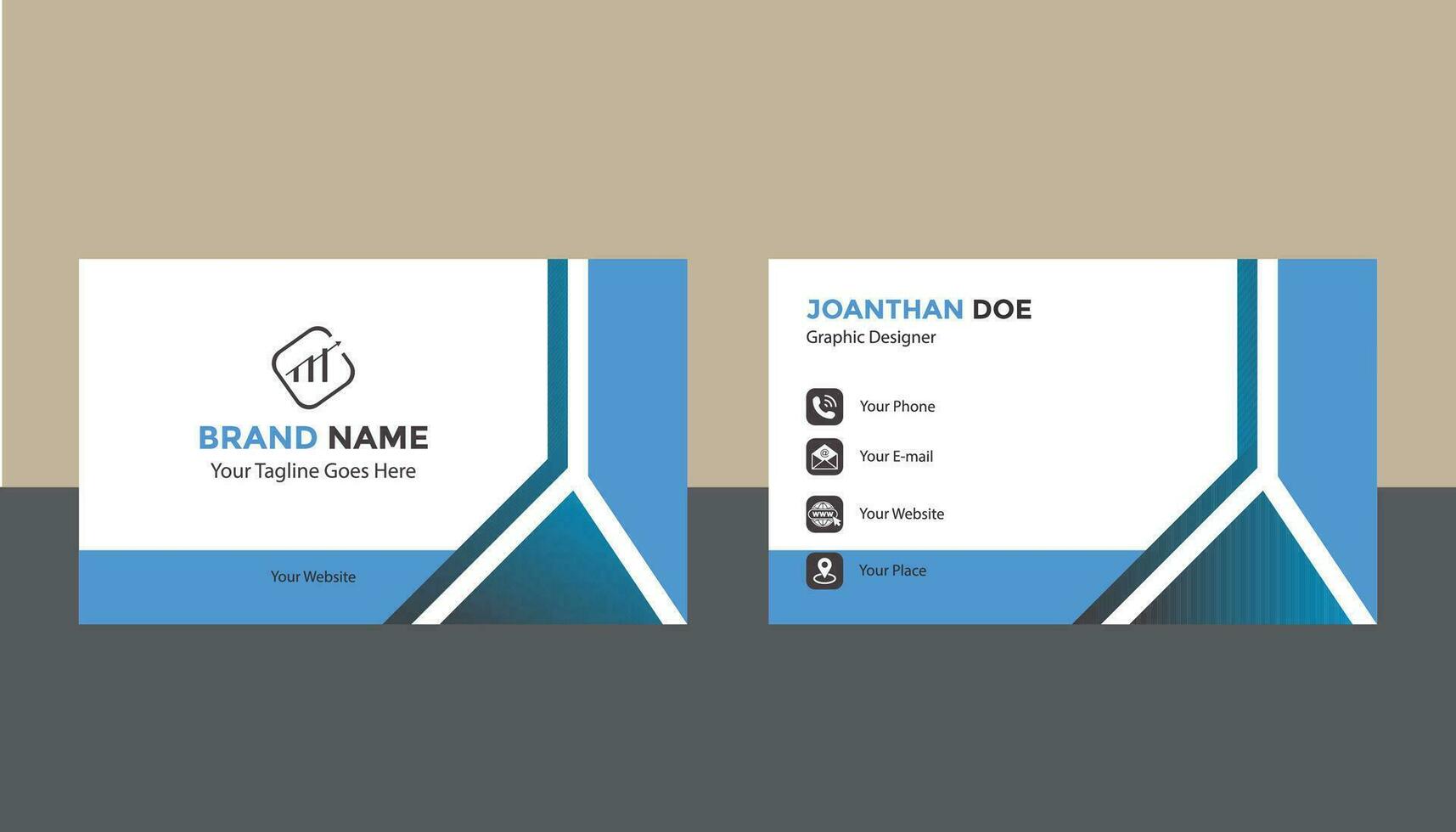 professional business card template vector