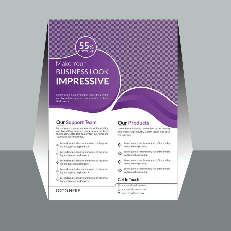 corporate business flyer design vector