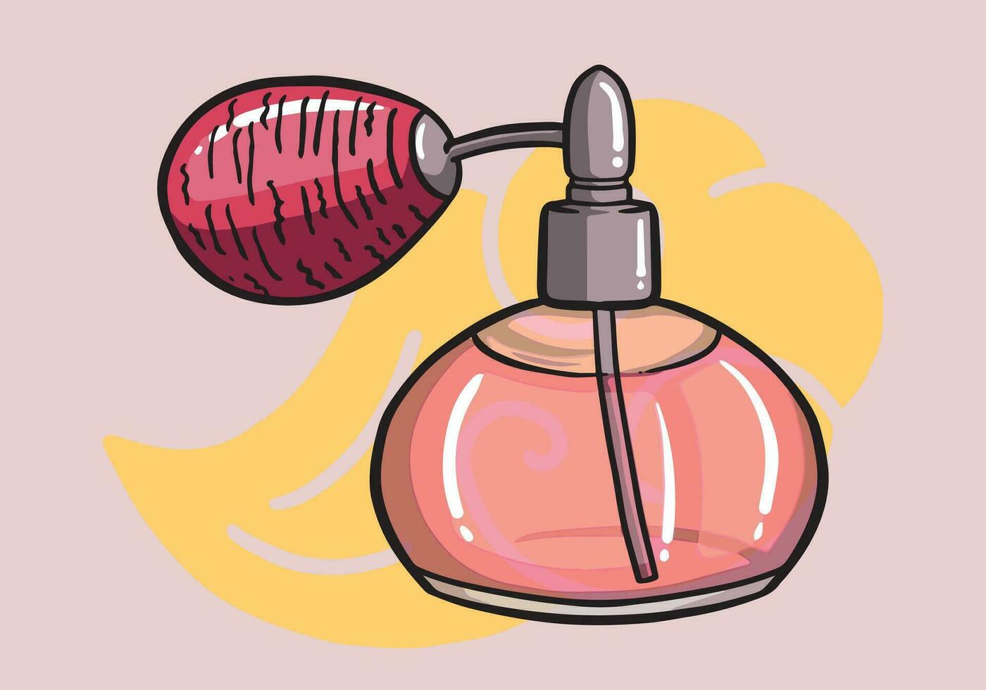 perfume botella, vistoso vaso viales y matraces con rociador y bomba. aroma aromas productos cosméticos para hombres o mujer, lujo fragancias aislado diseño elementos. dibujos animados vector ilustración