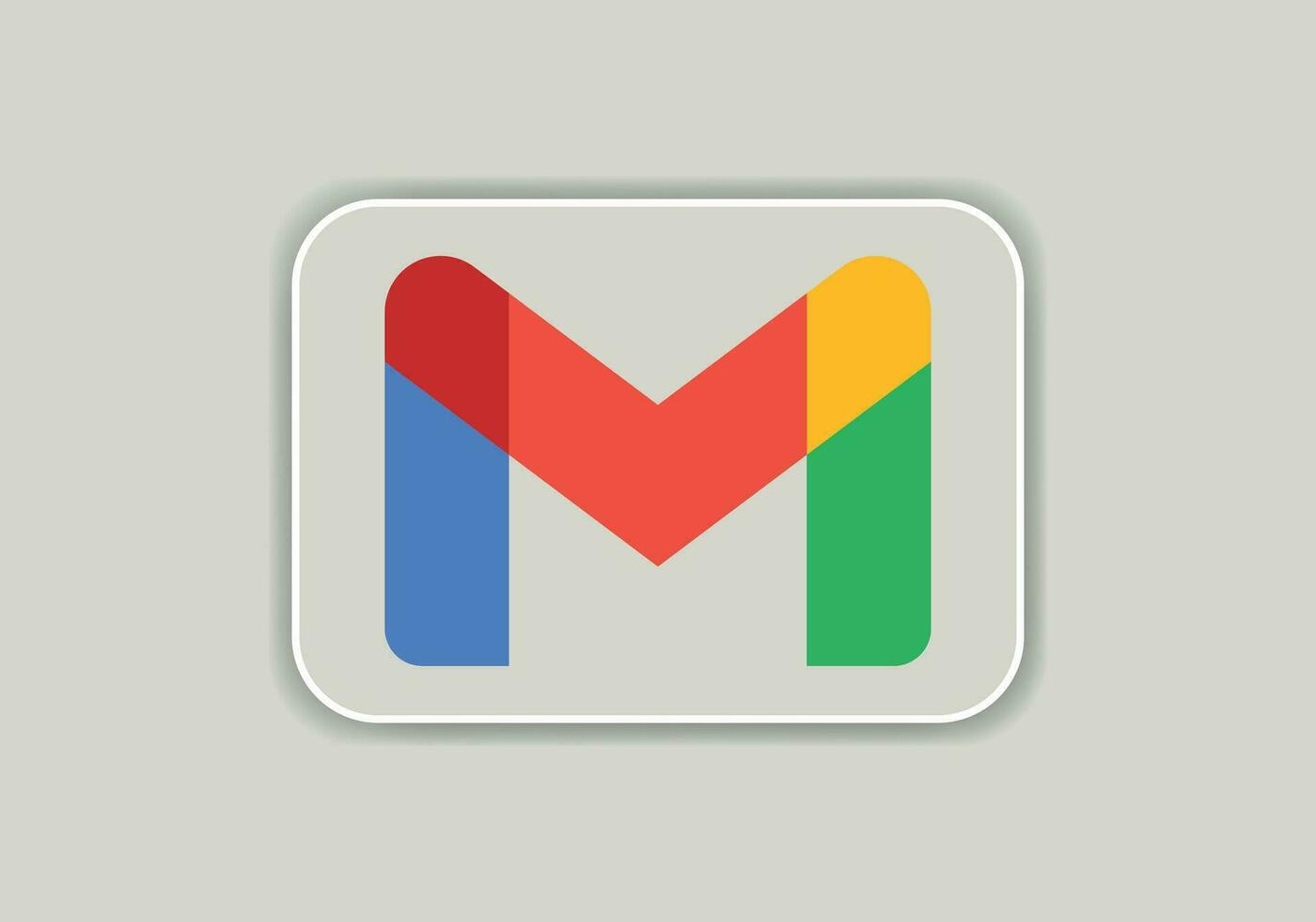 Gmail logo. Google product. Icon of logotype gmail. Editorial vector illustration.